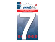 Pickup Home 3D Rio - Étiquette autocollante 100 mm - Chiffre 7 -  blanc