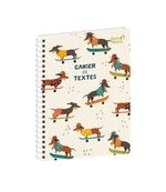 Cahier de textes spiralé Animascot' - 15 x 21 cm - différents modèles disponibles - Quo Vadis