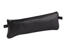 Clairefontaine - Trousse plate - cuir - noir