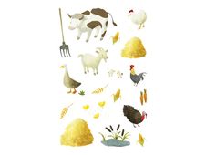 Maildor - 4 feuilles gommettes ferme