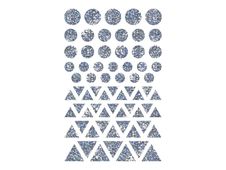 Maildor - 4 feuilles gommettes hologramme - géométrique