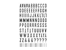 Maildor - 2 feuilles gommettes alphanumériques (noir)