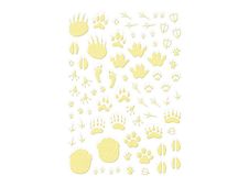 Maildor - 2 feuilles gommettes phosphorescentes traces de patte