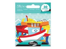 Maildor - 1 feuille gommettes transports