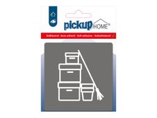 Pickup Home 3D - Plaque Acrylique Placard à balai - 9 x 9 cm - gris