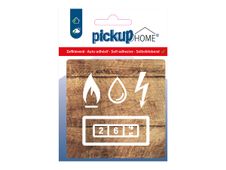 Pickup Home 3D - Plaque Acrylique Compteur électrique - 9 x 9 cm - bois