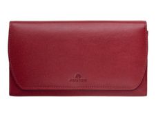 Oberthur London - Portefeuille compagnon cuir rouge