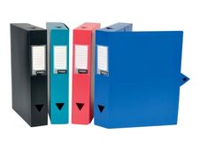 Viquel - Boîte de classement plastique - dos 60 mm - rouge
