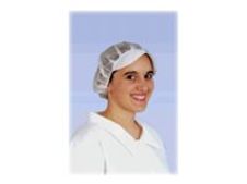 Jet - 100 Charlottes blanches à visière pour cheveux