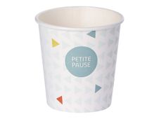 CGMP - 50 Gobelets en carton 12 cl - Taille 4.5 cm - hauteur 6.2 cm