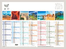 Quo Vadis - Calendrier Fantaisie - 13 mois - 55 X 40,5 cm - Terre