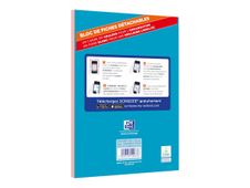 Oxford - Pack de 30 Fiches Bristol Scribzee - A5 - petits carreaux - perforées - rouge