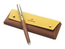 Oberthur Bamako - Stylo plume jaune / bleu