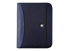 Oberthur Harlem - Conférencier A4 zippé - bleu marine