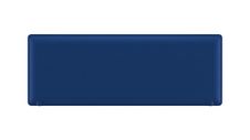 Panneau acoustique avec patine de fixation - L140 x 40 cm - Bleu