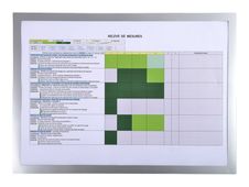 Exacompta - Cadre d'affichage magnétique A3 - argent