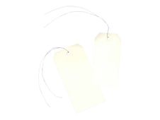 Avery - 1000 Étiquette américaines à œillets avec fil de fer - 120 x 60 mm - réf 75-410