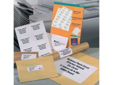 Avery - 2400 Étiquettes copieurs rouge fluo - 70 x 35 mm - réf DP24R-100