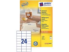 Avery - 2400 Étiquettes multi-usages blanches - 70 x 37 mm - réf 3474-100
