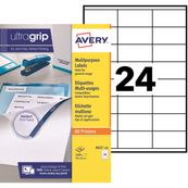 Avery - 2400 Étiquettes multi-usages blanches - 70 x 35 mm - réf 3422-100