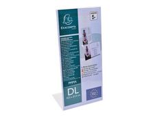 Exacompta - Porte-visuel incliné - format DL horizontal ou vertical