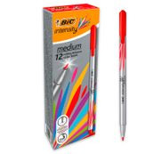 BIC Intensity - Pack de 12 feutres fins - pointe moyenne - rouge