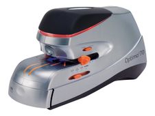 Rapid Optima 70 - Agrafeuse électrique - capacité de 70 feuilles - noir/argent
