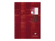 Clairefontaine - Bloc de cours A4 - perforé 2 trous - 200 pages - carreaux 4x8