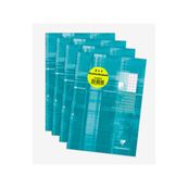 Clairefontaine - Blocs de cours 3+1 gratuit perforés 2 trous 200 pages A4 - carreaux 10x10 avec marge