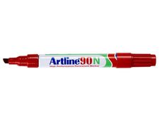 Artline 90N - Marqueur permanent - pointe biseau - rouge