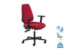 Fauteuil de bureau ADAPTA - accoudoirs en option - rouge