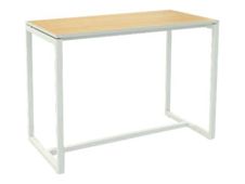 Table haute EASYDESK - L114 x P75 x H110 cm - plateau hêtre