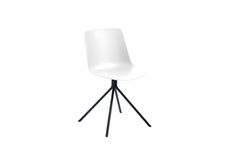 Lot de 2 chaises DN - Pieds spider - blanc