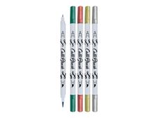 Online Calli.Brush - 5 Stylos pinceaux à double embout - couleurs assorties