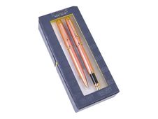 Online Eleganza - Parure stylo à bille et sylo plume rose
