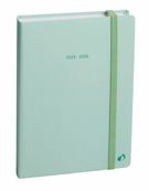 Agenda à élastique Pastel - 1 jour par page - 12 x 17 cm - vert - Quo Vadis