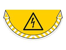 CEP Take Care - Sticker de signalisation : danger électrique - jaune
