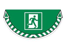 CEP Take Care - Sticker de signalisation : sortie de secours - vert