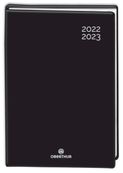 Agenda Gomme noir - 1 jour par page - 12 x 17 cm - Exclusivité Bureau Vallée - Oberthur