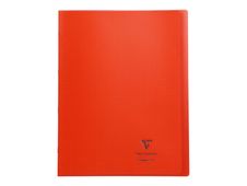 Clairefontaine Koverbook - Cahier polypro 24 x 32 cm - 48 pages - petits carreaux (5x5 mm) - rouge