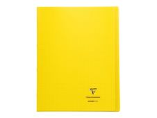 Clairefontaine Koverbook - Cahier polypro 24 x 32 cm - 48 pages - petits carreaux (5x5 mm) - jaune