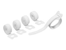 DURABLE CAVOLINE Grip Tie - 5 attaches-câble auto-agrippant - 20cm x 1cm - blanc