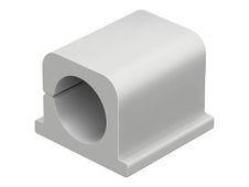 DURABLE CAVOLINE CLIP PRO 1 - boite de 4 clips adhésif pour 2 câbles - 14mm de diamètre - gris
