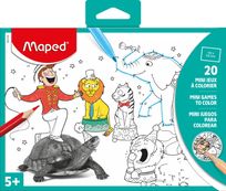 Maped - Carnet de 20 mini jeux à colorier