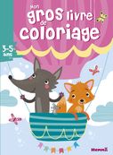 Mon gros livre de coloriage - renard et loup