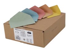 GPV - 1000 Enveloppes élection recyclées - 90 x 140 mm - 80 gr - couleurs assorties