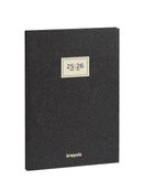 Agenda Essenz 16 mois - 1 semaine par page et notes - 14,8 x 21 cm - anthracite - Brepols