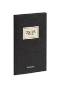 Agenda de poche Essenz 16 mois - 1 semaine sur 2 pages - 9 x 16 cm - anthracite - Brepols