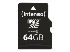Intenso - carte mémoire 64 Go - Class 10 - micro SDXC