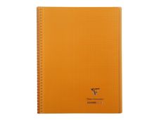 Clairefontaine Koverbook - Cahier à spirale polypro 24 x 32 cm - 160 pages - petits carreaux (5x5 mm) - disponible dans différentes couleurs
